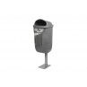 beagle_bin_with_bags_dispenser_in_grey_with_anchored_post